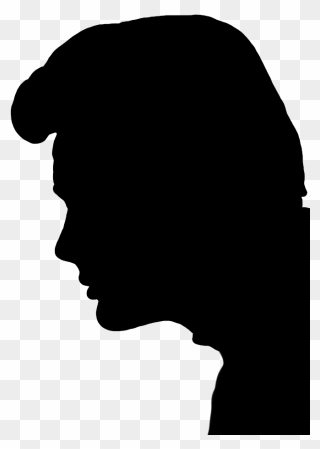 Face Silhouette - Man Face Profile Silhouette Clipart