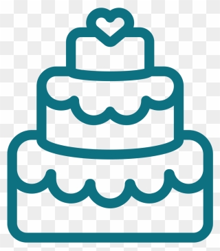 Silhouette Wedding Cake Png Clipart