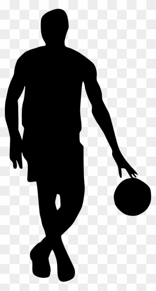 Basketball Silhouette Clip Art - Silhouette Playing Basketball Png Transparent Png