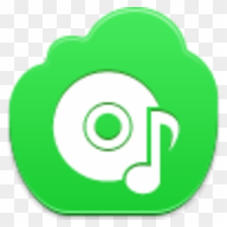 Music Clipart Disk - Green Youtube Download Icon - Png Download