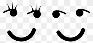 Female And Male Smileys Image - Clipart Smiley Face Svg - Png Download