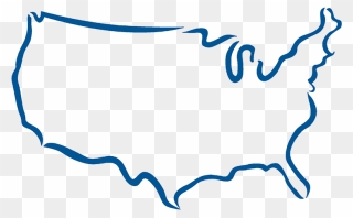 United States Outline Png Clipart