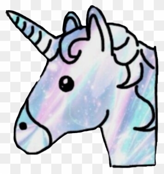 #unicorn #millysstickers #stivker #rainbow #colours - Emoji Transparent Unicorn Clipart