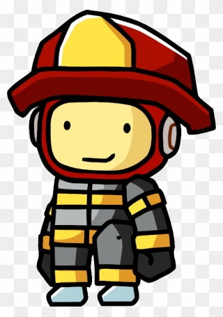 Hats Clipart Fire Fighter - Scribblenauts Firefighter - Png Download