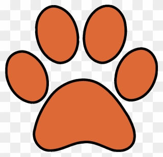 Transparent Dog Obedience Clipart - Basketball Paw Print - Png Download