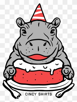 Fiona The Hippo Birthday Tattoo Clipart