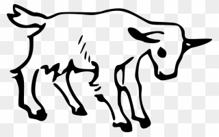 Cow Shop Of Library - Goat Drawing Clipart