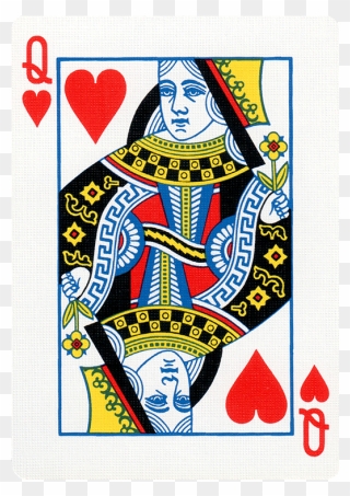 Queen Of Hearts Playing Card Clipart Images Gallery - Card Queen Of Hearts - Png Download