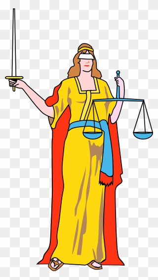 Scale Clipart Lady Justice - Lady Justice Clipart Png Transparent Png