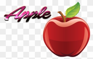 Apple Clipart Name, Apple Name Transparent Free For - Apple Image With Name - Png Download