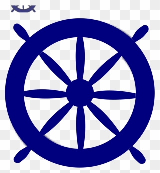 Blue Ships Wheel Svg Clip Arts - Pirate Ship Wheel Transparent - Png Download