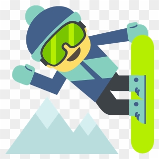 Snowboarder Emoji Clipart - Snowboarding Emoji - Png Download