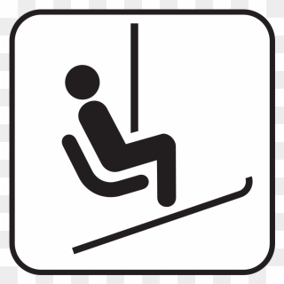 Ski Lift Sign Clipart