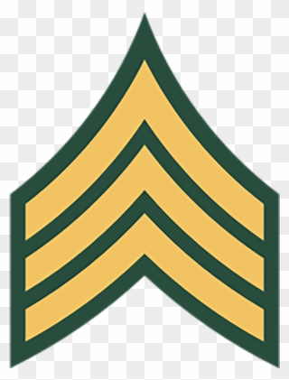 Army Sergeant Rank Clipart Clipart Free Stock U - Us Army Sergeant Insignia - Png Download