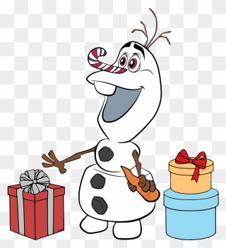 Olaf Candy Cane Nose Clipart