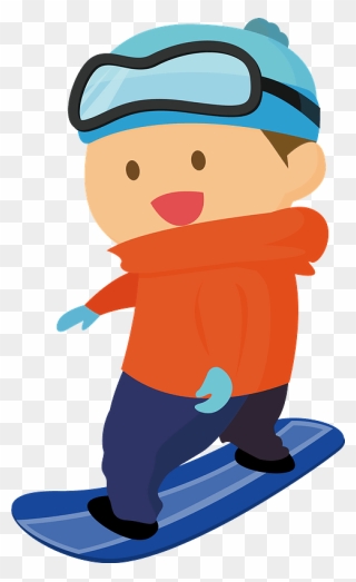 Snowboarding Snowboarder Clipart - スノーボード を する イラスト - Png Download