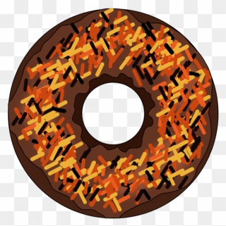 Orange,circle,donuts - Doughnut Clipart