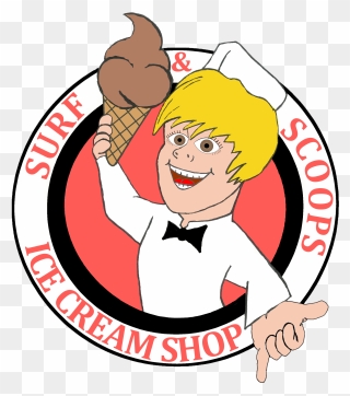 Surf Scoops Ice Cream Parlor - Ice Cream Parlor Quincy Clipart