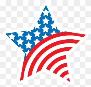 American Star Clipart - American Flag Stars Transparent Background - Png Download