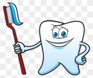 Tooth Clipart Toothpaste - Cartoon Toothbrush And Toothpaste - Png Download