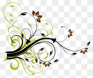 Flourishes Clipart Artistic - Vector Swirl Floral Png Transparent Png