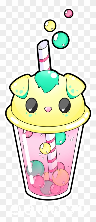 Kawaii Cute Bubble Tea Clipart