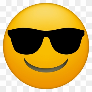 Sunglasses Emoji Clipart Svg - Transparent Emoji - Png Download