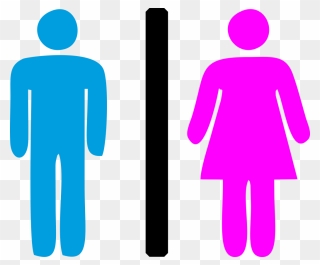 Men Women Toilet Sign Clipart Icon - Men And Women Icon - Png Download