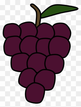 Grapes, Purple, Bunch - Seedless Fruit Clipart