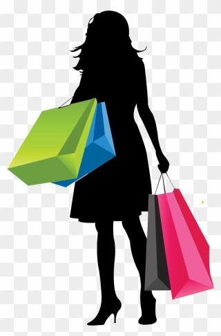 Vector Shopping Girl Png Clipart