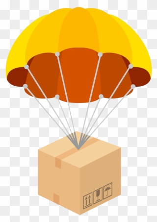 Parachute Png Clipart - Parachute Package Clip Art Transparent Png