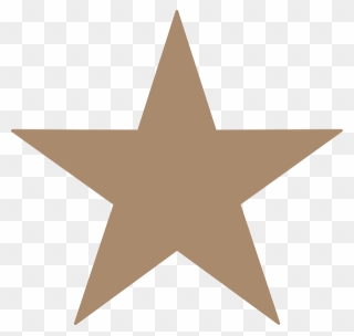 Brown Star Clipart - Png Download