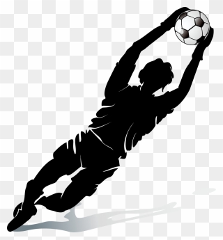 Football Player Silhouette Png Download - Transparent Soccer Goalie Silhouette Clipart