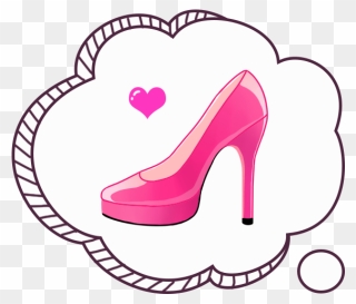 Heels Clipart Chanel - Cartoon Pink High Heels - Png Download