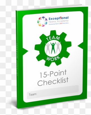 15 Point Teamwork Checklist 3d - Team Clipart