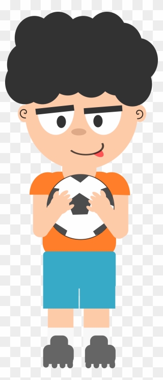 Cartoon Male Playing Soccer Png Clipart