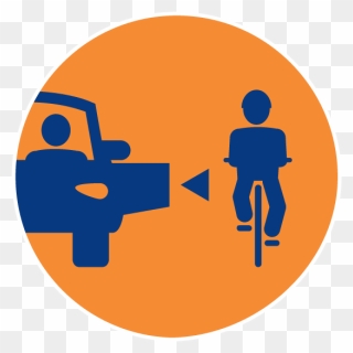 Avoid The Door Zone - Bicycle Safety Clipart