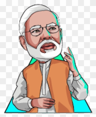 Narendra Modi Vector Clipart