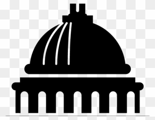 Competition Clipart Political Debate, Competition Political - Silhouette Capitol Building Clipart - Png Download