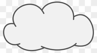 Cumulus Cloud Clip Art Download - Cloud Clip Art Black Background - Png Download