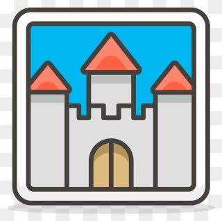 Castle Emoji Clipart - Burg Emoji - Png Download