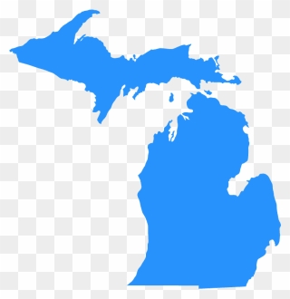 Michigan Map Vector Clipart