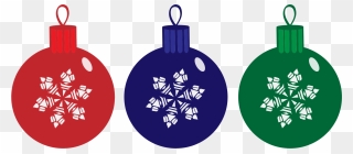 Christmas Clipart Ornaments Clip Library Library Rgb - Christmas Baubles Clipart - Png Download