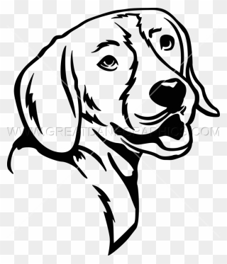 Beagle Clipart Black And White - Black And White Clipart Beagle Puppy - Png Download