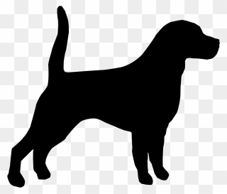Beagle Bloodhound English Mastiff Affenpinscher Puppy - Silhouette Cat Clipart - Png Download