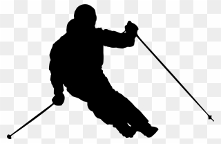 Man Silhouette Big Image - Skiing Clipart Png Transparent Png