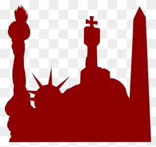 Europe Clipart French Monument - Statue Of Liberty Silhouette - Png Download