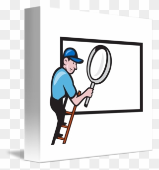 Magnifying Clipart Tumblr Transparent - New Year 2014 Painter Painting Billboard - Png Download
