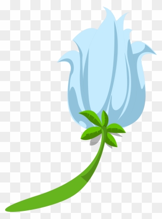 Transparent Tropical Flowers Clipart - Blue Exotic Flower Transparent - Png Download