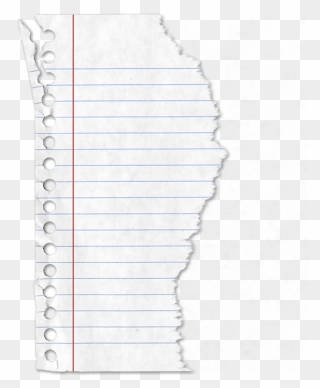 Lined Paper Png - Torn Lined Paper Png Clipart